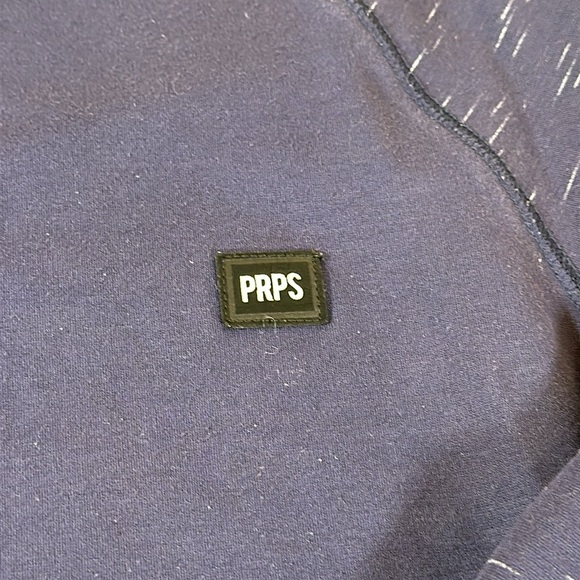 PRPS Sweatshirt Mens Navy Blue Pullover Long Sleeve Crewneck - Picture 2 of 10